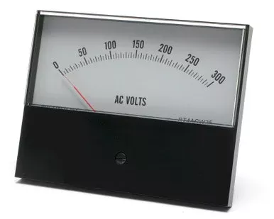0 – 300 Volt AC Analog Panel Meter, 4.5 Inch Meter