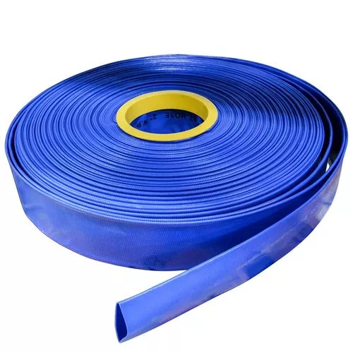 1-1/2" PVC Blue Lay Flat Discharge Hose 50' Boxed