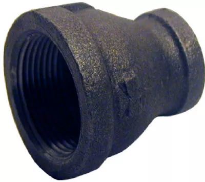 1-1/4 X 3/4 Inch Black Pipe Reducing Coupling For Gas And Air Applications