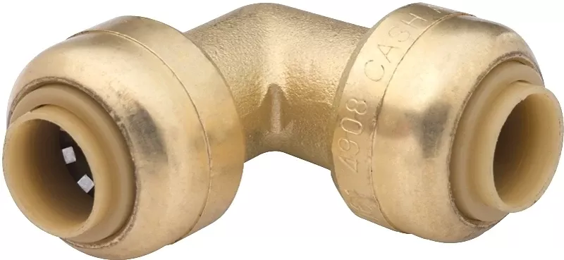 1/4 In. Push-fit Pipe Elbow, Lead Free