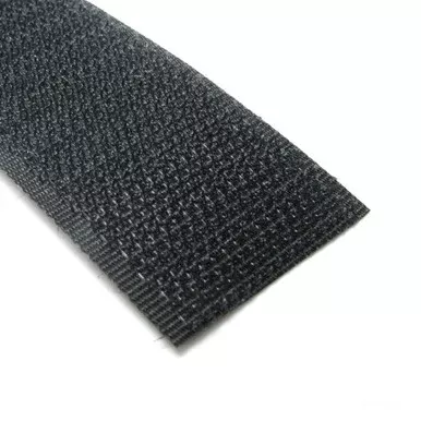 1 inch Sew-On Hook Side of Hook and Loop Fastener, Black