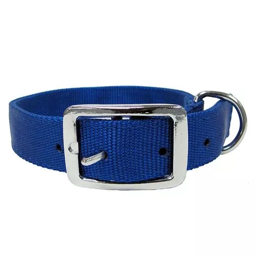 1" x 20" Double Nylon Collar, Blue