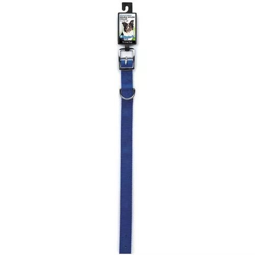 1" x 22" Double Nylon Collar, Blue