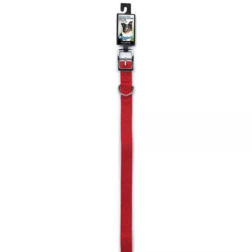 1" x 26" Double Nylon Collar, Red