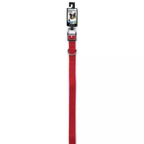 1" x 28" Double Nylon Collar, Red