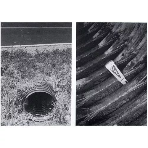 10 In. Heavy Duty Corrugated Single Wall Pipe, 20 Ft. Long