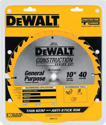 10-inch 40-tpi Table Saw Blade