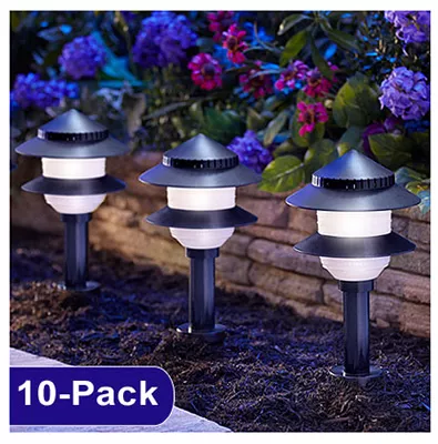 10-pack 40-watt Plastic Low-voltage Tier Light Kit
