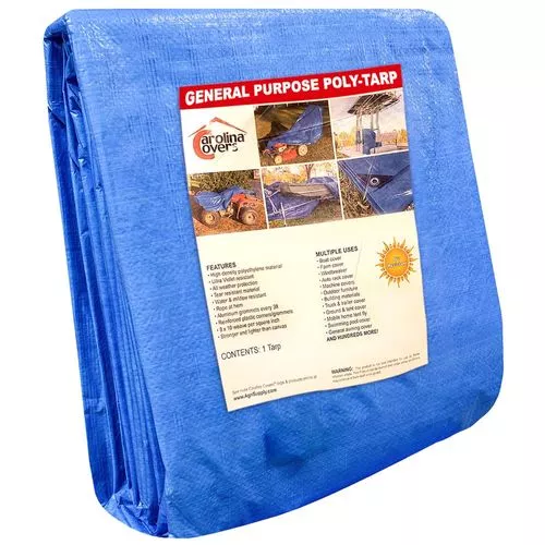 10 x 15 Poly Tarp, Blue