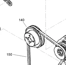 100-1921 – Reference Number 140 – Pulley
