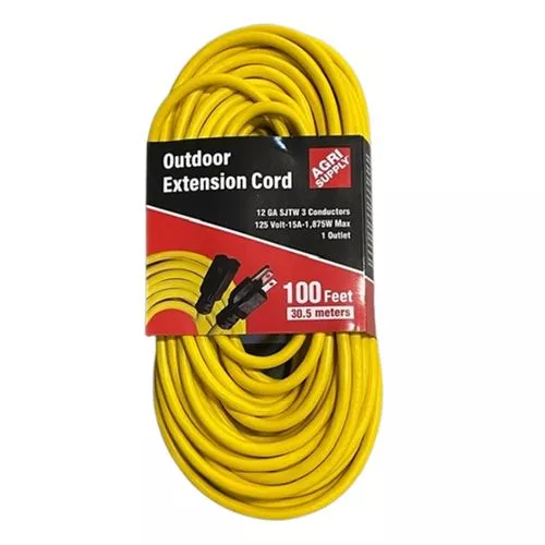 100 ft. Outdoor Extension Cord, 12 Gauge
