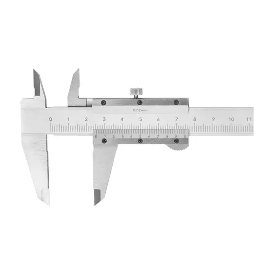 100 mm Vernier Caliper, 0.02 mm Reading