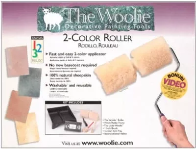 100603 Dual 2-color Paint Roller Kit - Sheepskin And Lambswool