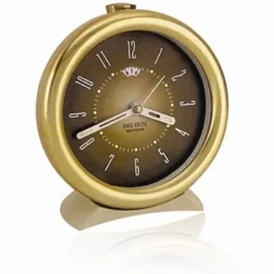 10504 Big Ben Classic Keywind Alarm Clock - Almond Finish