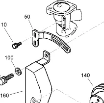 110-3792 – Reference Number 50 – Alternator Stay
