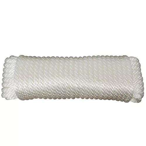 #12 Solid Braided Nylon Rope, 3/8 In. x 50 Ft.
