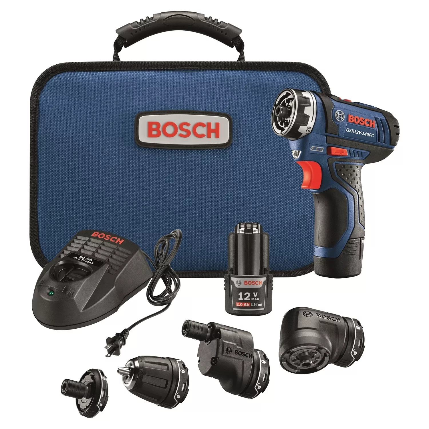 12-volt Flexiclick 5-in-1 Drill/driver System, 2 Lithium-ion Batteries