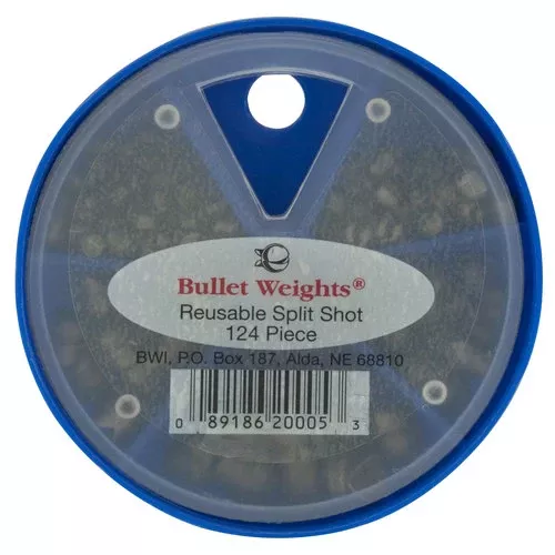 124 Piece Split Shot Mini Skillet Fishing Weights Assortment Kit