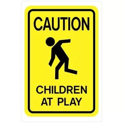 12x18 Caut Child At Play