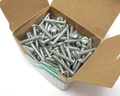 #14 x 1-1/2″ Combination Pan Head Tapping Screw, Zinc Plated, 100-pack