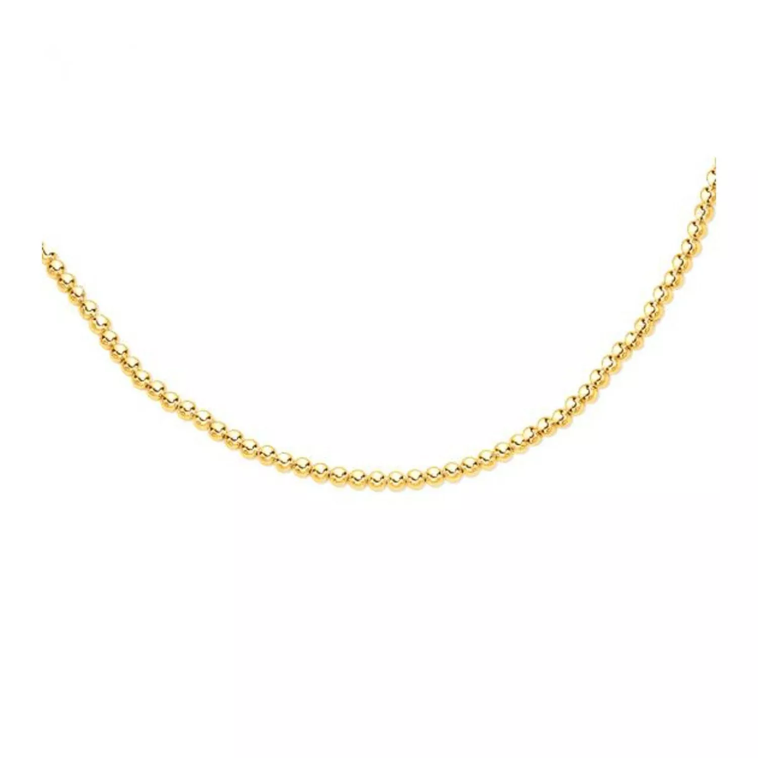 14k Yellow Gold Bead Chain (6mm)