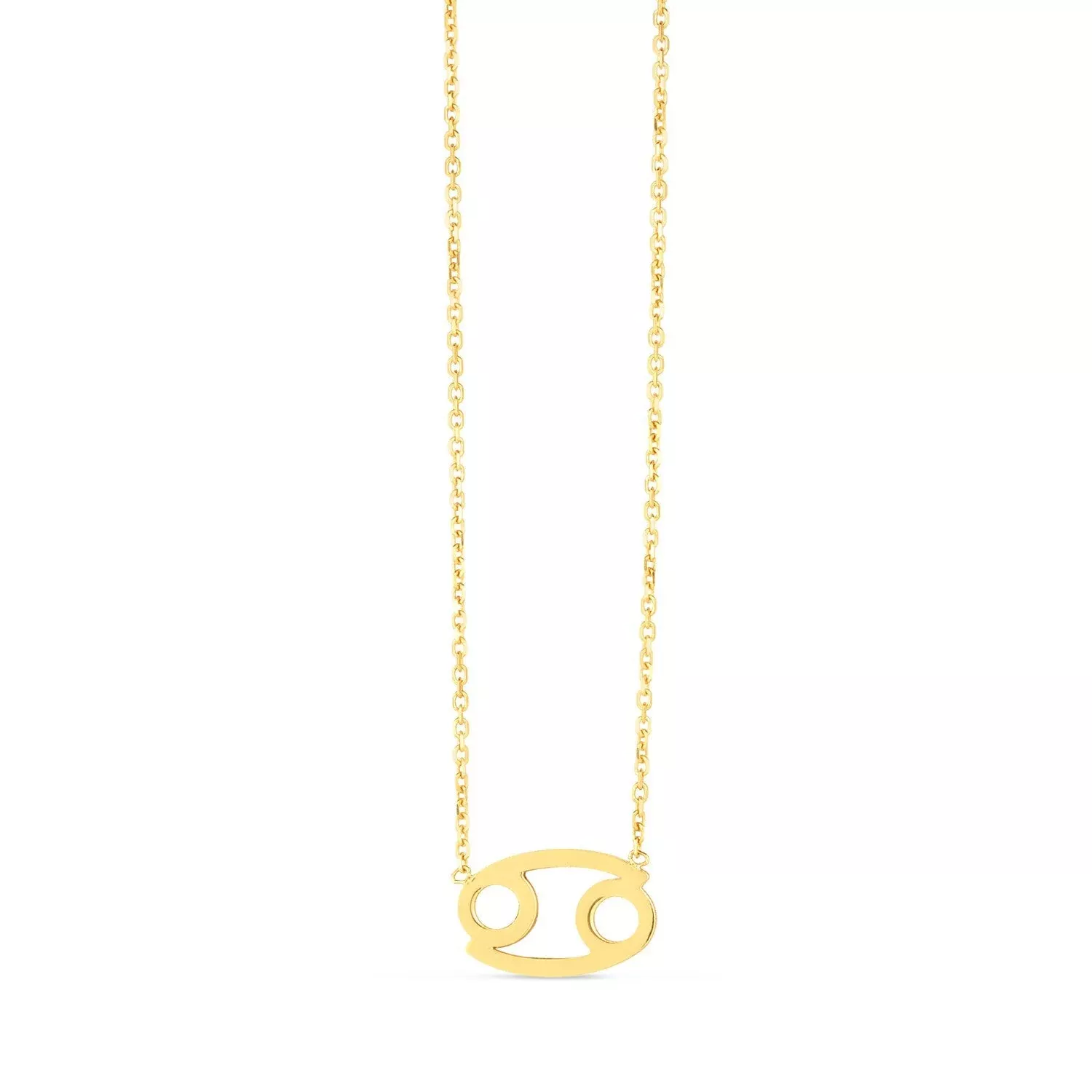 14K Yellow Gold Cancer Necklace