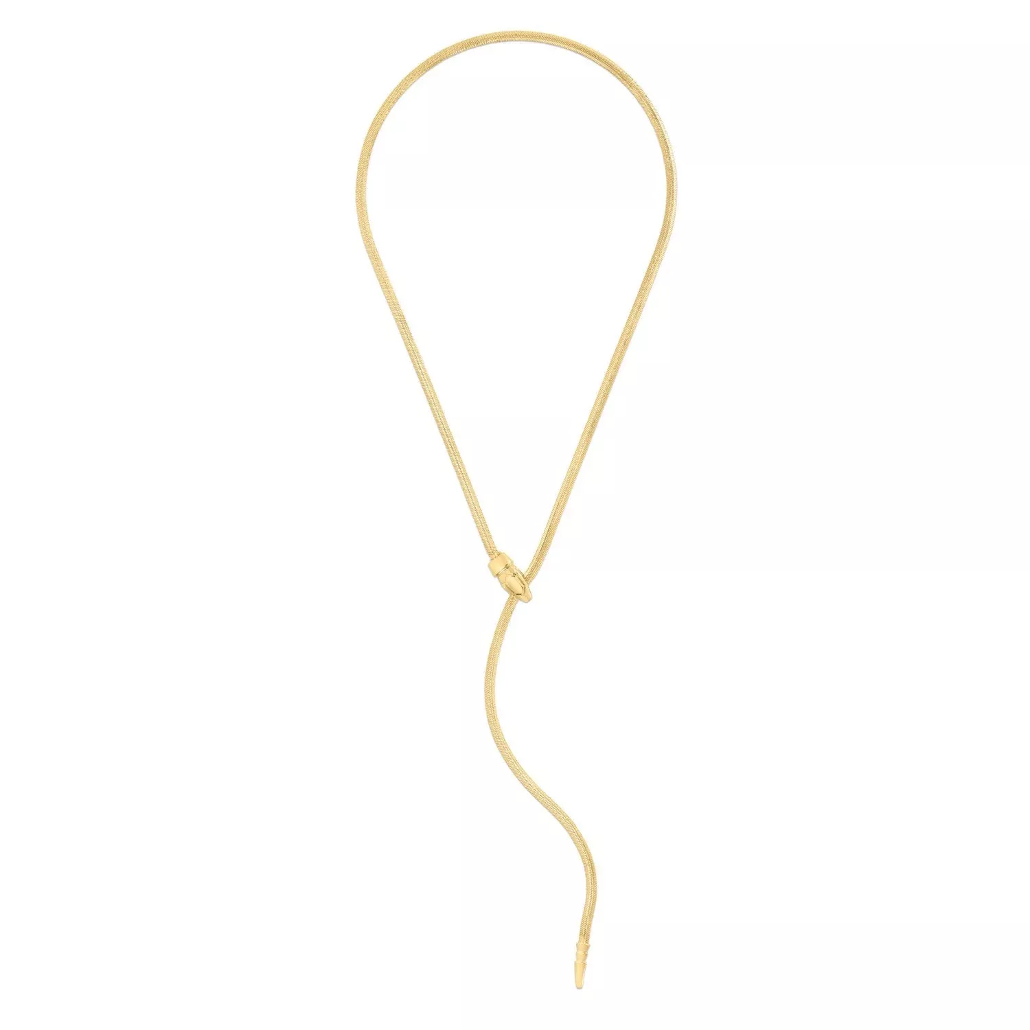 14k Yellow Gold Serpent Necklace