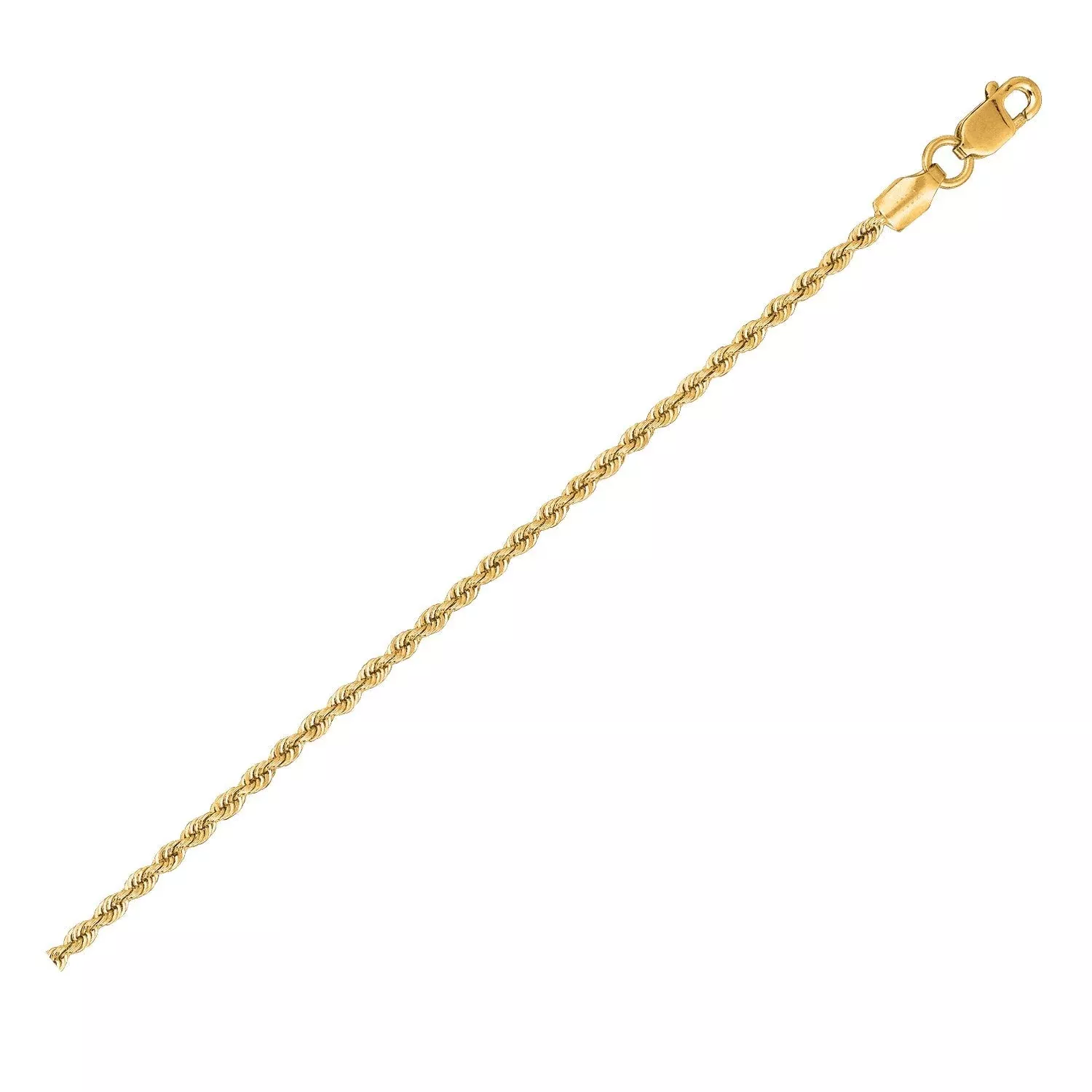 14k Yellow Gold Solid Rope Chain (1.50 mm)