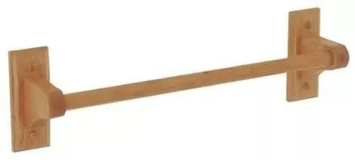 18 Inch Oak Towel Bar - Stylish Bathroom Accessory For Home Decor
