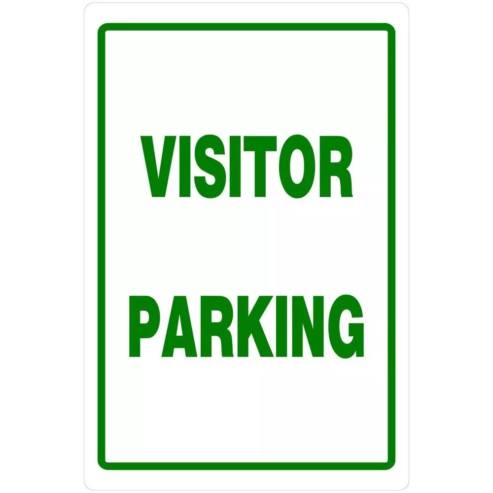 18" X 12" Heavy Duty Plastic Visitor Parking Sign - Model 840016