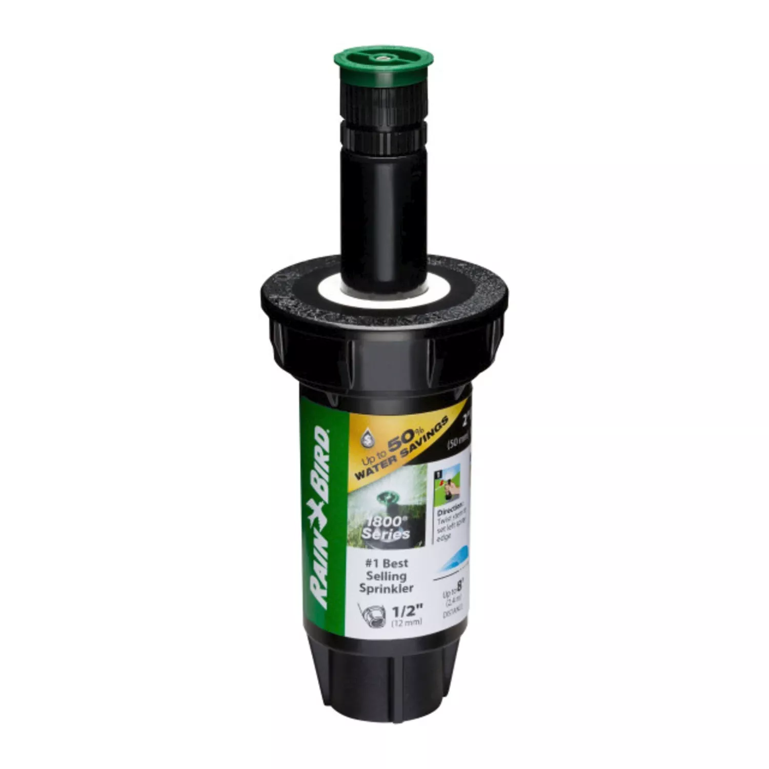 1800 Pro Series Sprinkler Head, Prs, Adjustable Pattern, 8-ft. Max Spray, 2-in. Pop-up