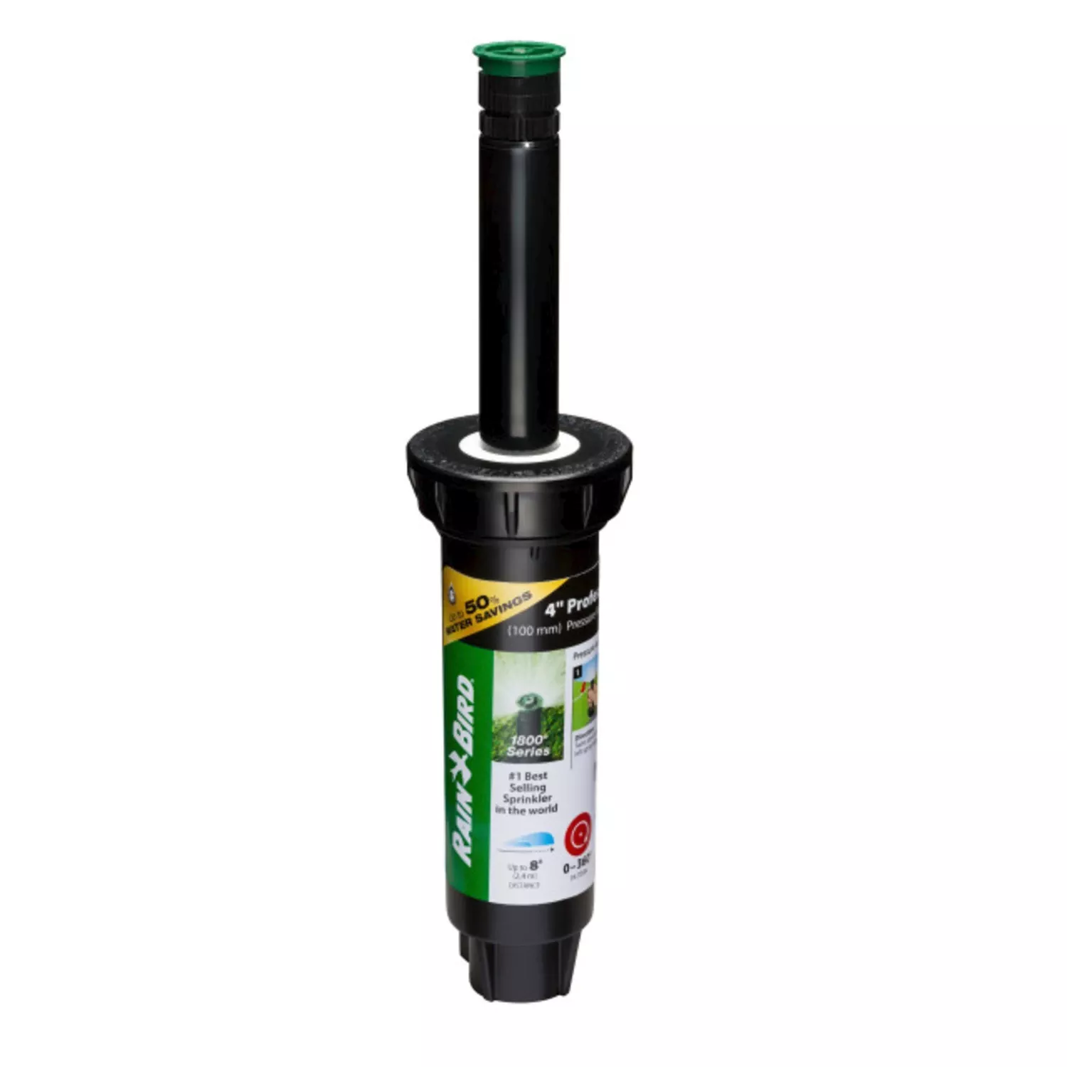 1800 Pro Series Sprinkler Head, Prs, Adjustable Pattern, 8-ft. Max Spray, 4-in. Pop-up