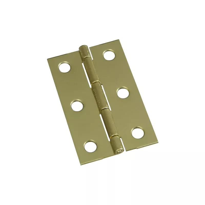 2-1/2 In. X 1-9/16 In. Solid Brass Decorative Hinge, Model N211318, Screws Included