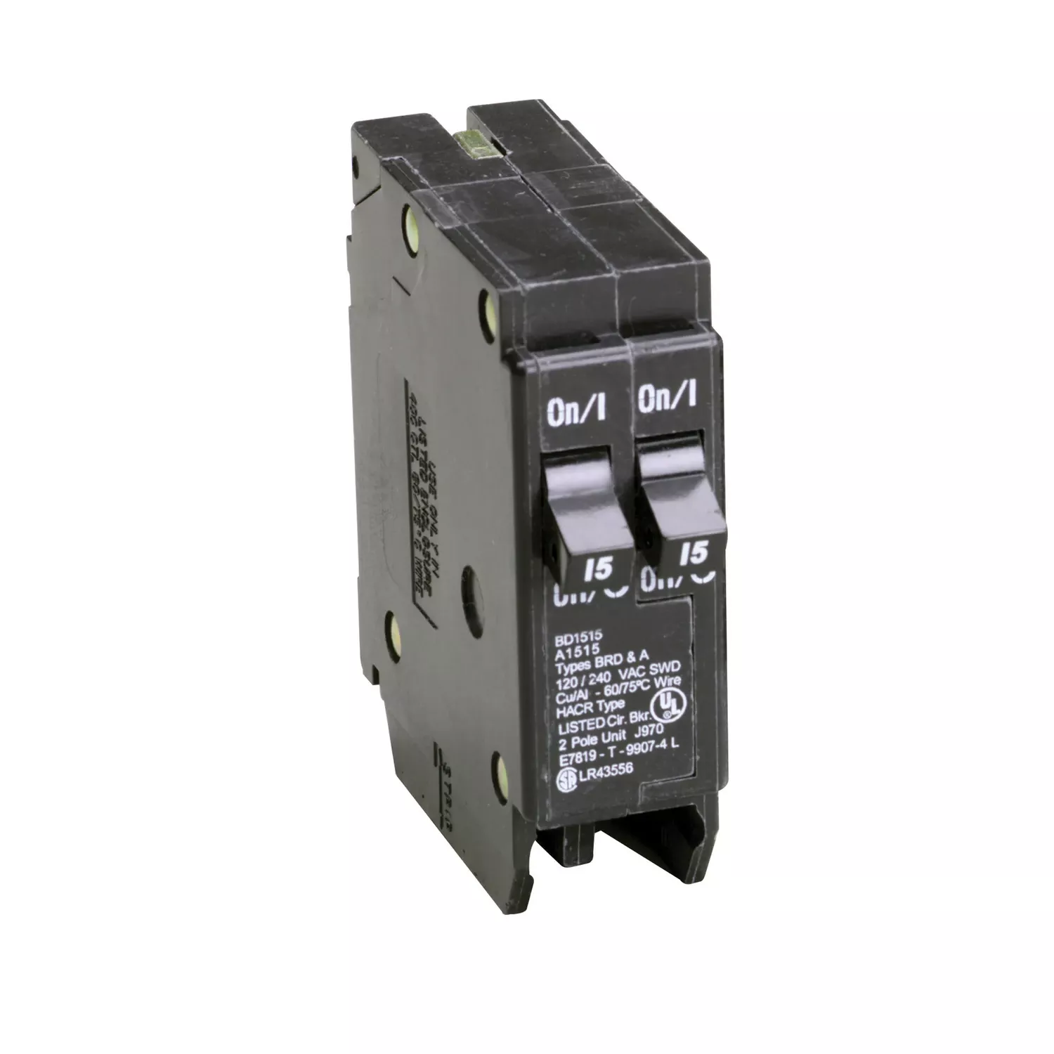 2 15a Single Pole Tandem Circuit Breaker