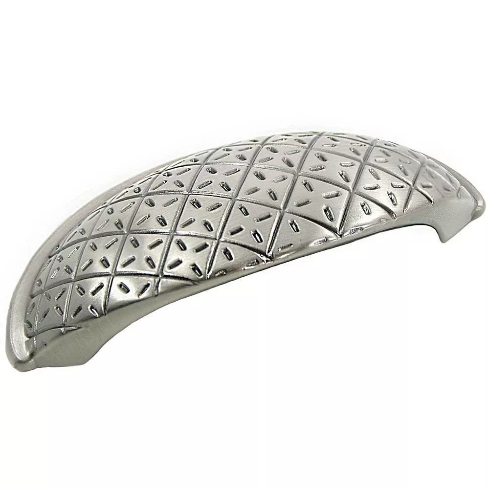 2.5 In. Satin Nickel Antique Pillow Cup Pull - Model 13911