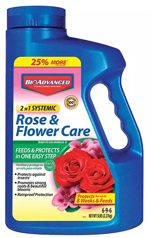 2-in-1 Rose & Flower Care, 6-9-6 Formula, 5 Lbs.