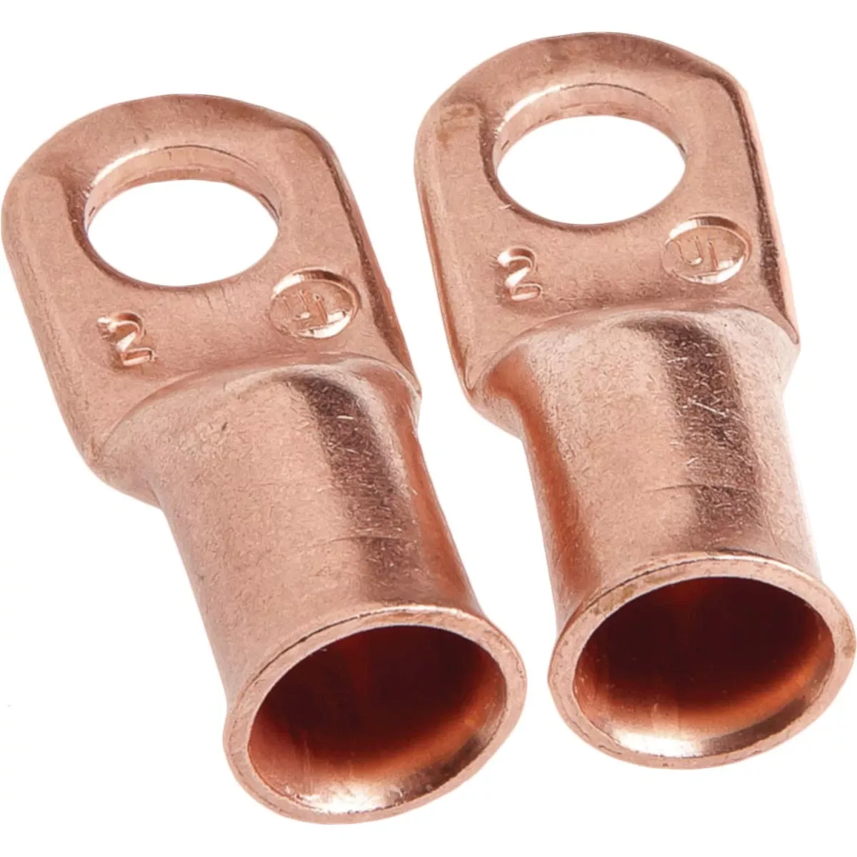 2 In. L X 1.88 In. W Welding Cable Lug Copper 2 Pc.