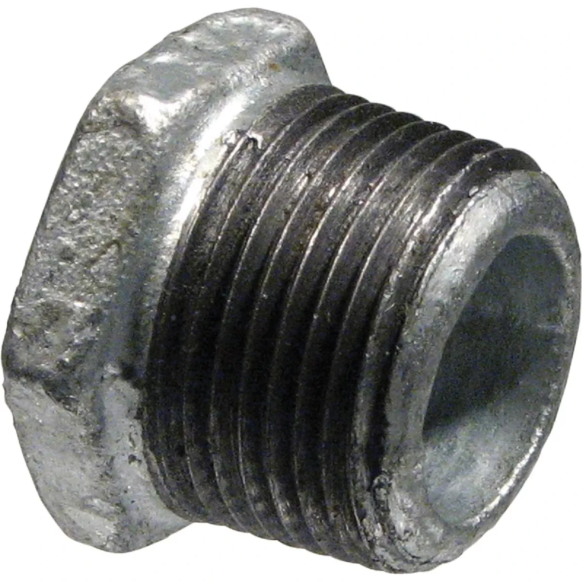 2 In. X 1/2 In. Hex Galvanized Malleable Iron Bushing