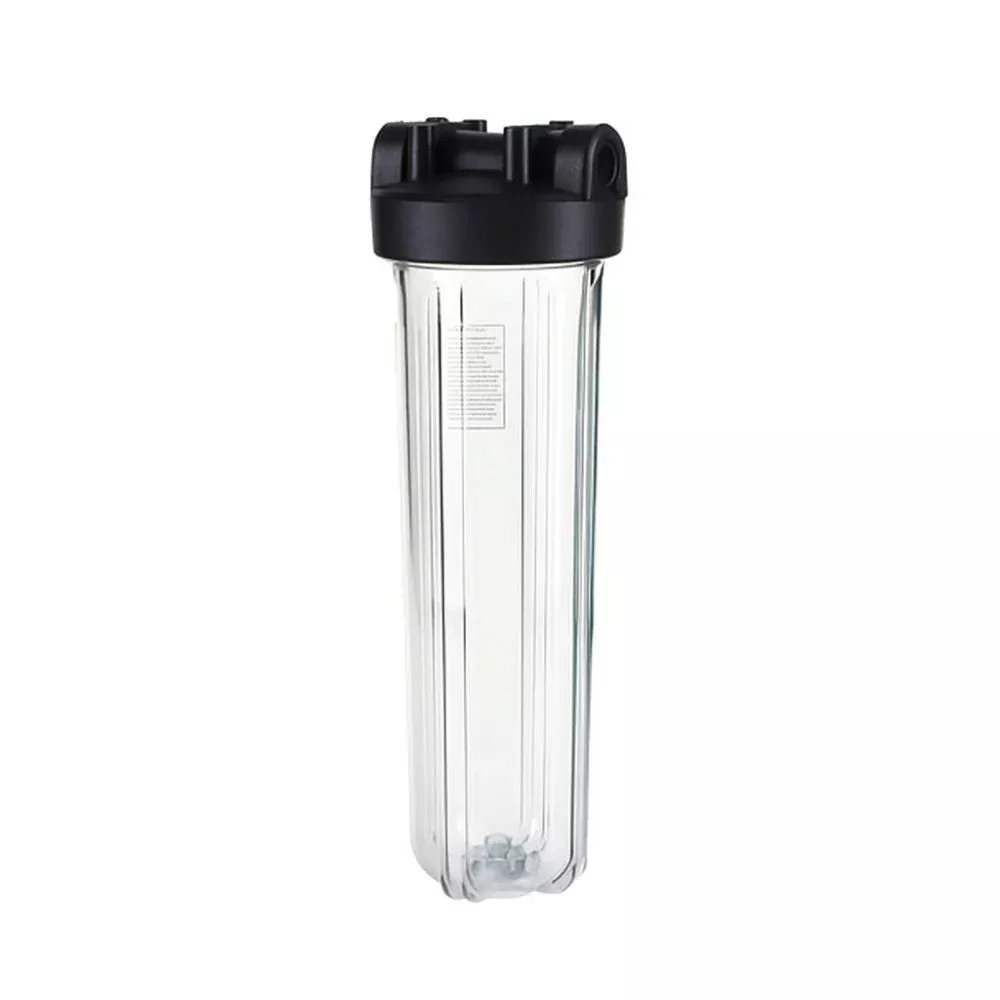 20" x 4.5" Housing, Hi-Temp, Clear Body, Black Cap 1.5"