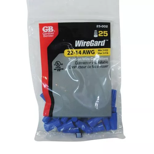 #22-#16 AWG Blue WireGuard Twist-on Wire Connector (25 pack)