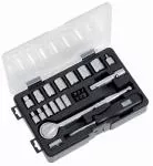 24-pc. Metric Socket Set, 1/4 & 3/8 In. Drive