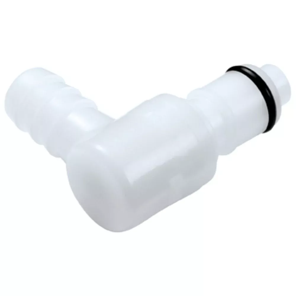3/8 Hose Barb Valved ElbowAcetal (POM) Coupling Insert EPDM Seal
