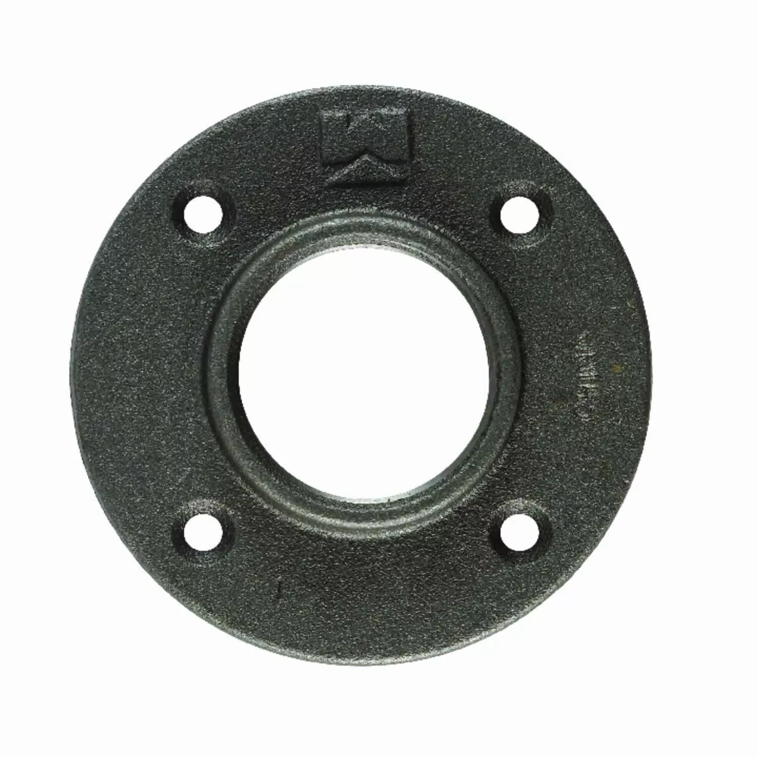 3/8 In. Black Malleable Iron Floor Flange - 2-1/2 In. Diameter