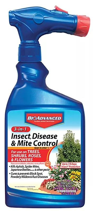 3-in-1 Insect, Disease & Mite Control, 32 Oz. Ready To Spray