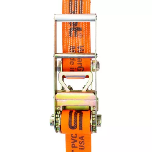 3'' X 27' RATCHET STRAP W/PVC WEB, CHAIN