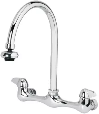 3190-40-ch-b-z Chrome Wall Mount Kitchen Faucet 1/2 Inch