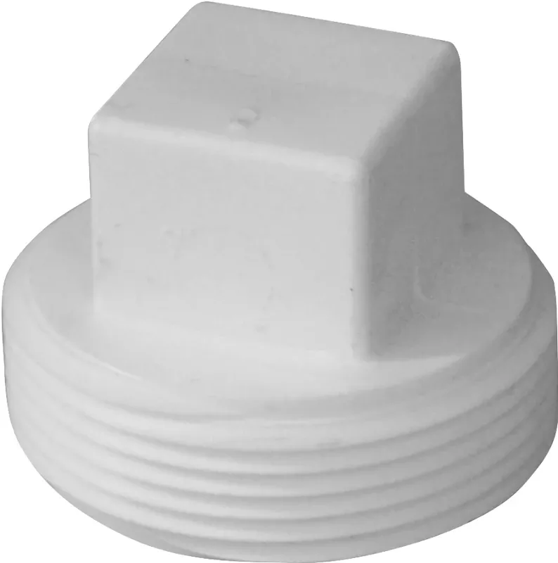 4 Inch Male Threaded Cleanout Plug For Dwv Systems - Pvc Schedule 40