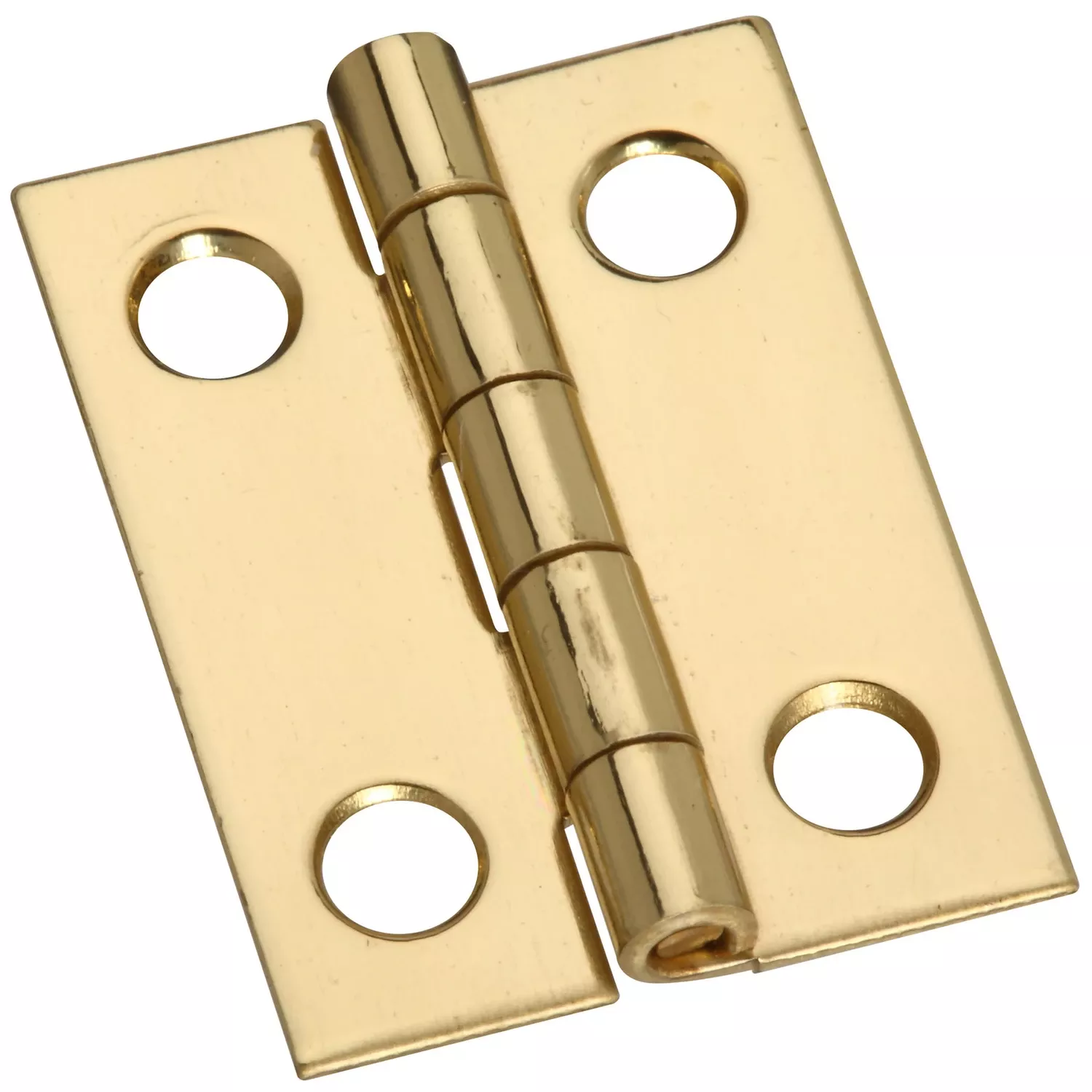 4-pk., 1 X 3/4 In. Narrow Hinges, Light-duty, Brass