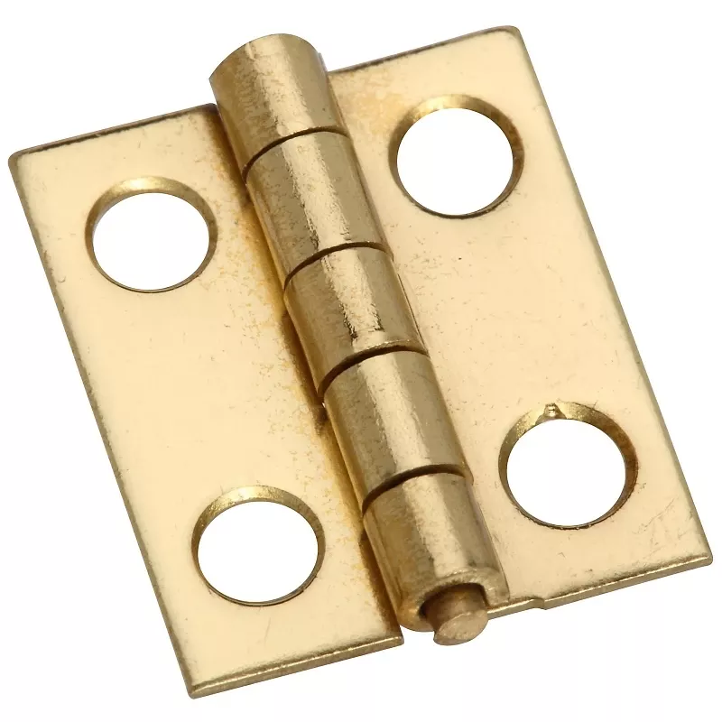 4-pk., 3/4 X 5/8 In. Narrow Hinges, Light-duty, Brass