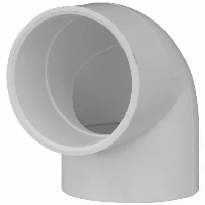 406 Series Pvc Pipe Fitting, 90 Degree Elbow, Schedule 40, 2 Inch Socket